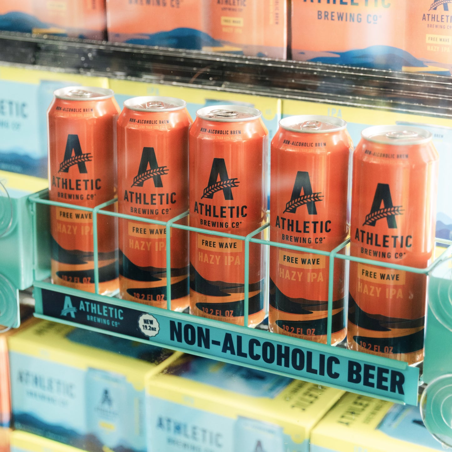 5 cans of free wave in the fridge